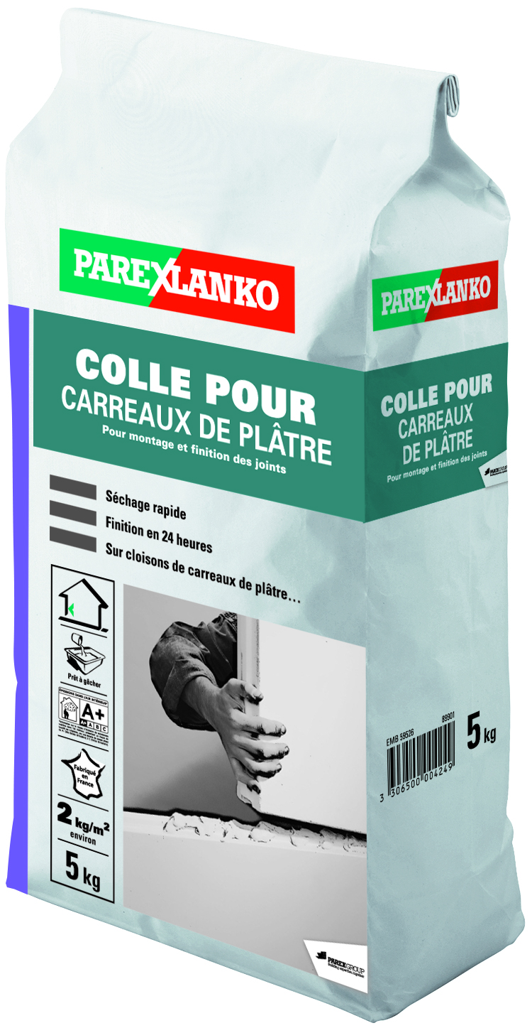 Colle pour carreaux de plâtre 5kg - PAREXLANKO